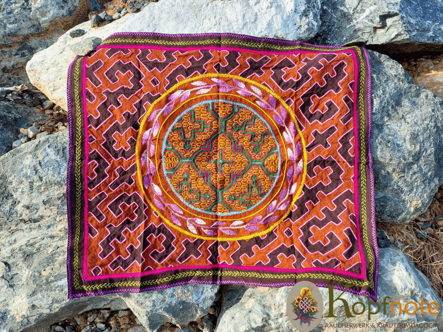 Shipibo Ritualtuch, Wandbehang 75x63